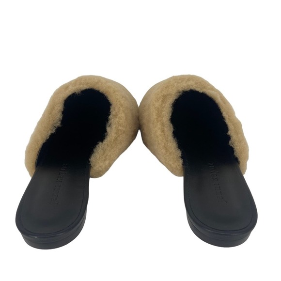 New Jenni Kayne Shearling Mule Slides in Natural Size 37 - Picture 8 of 12